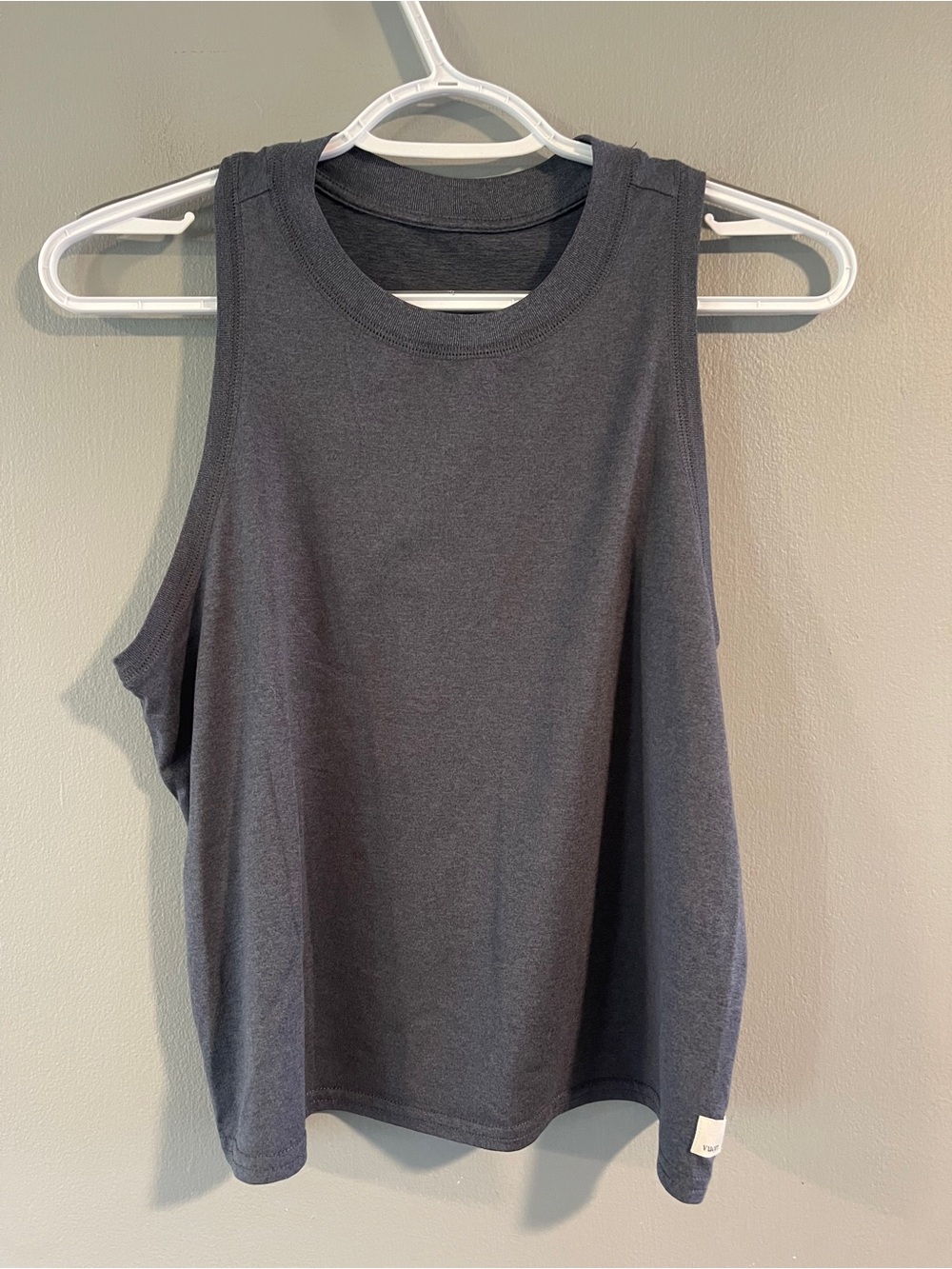 Vuori Energy Tank Blue Gray Heather Size Small